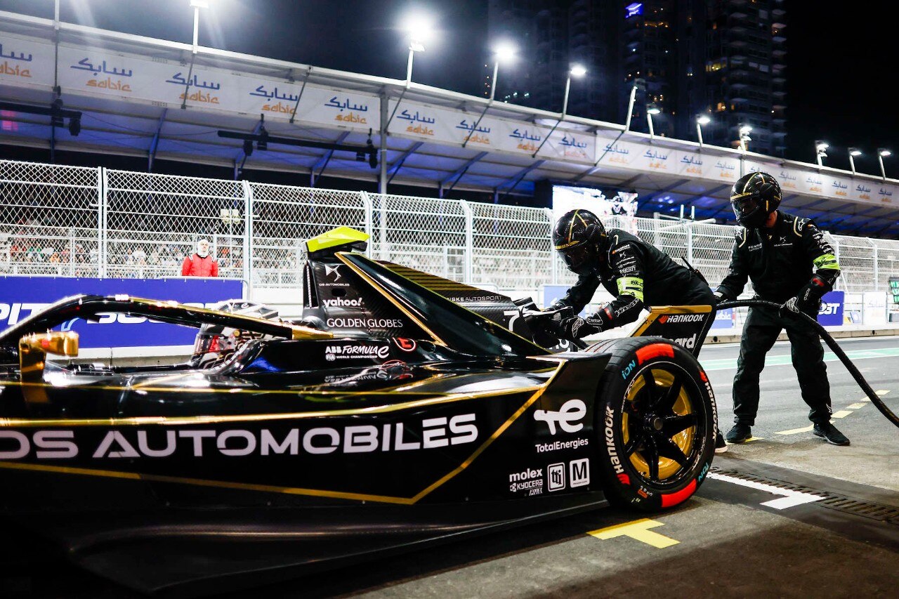Pit Boost, 07 GUNTHER Maximilian (ger), DS Penske, DS E-Tense FE25, action during the Jeddah City ePrix, 3rd and 4th round of the 2024-25 ABB FIA Formula E World Championship, on the Jeddah Corniche Circuit from February 13 to 15, 2024 in Jeddah, Saudi Arabia - Photo Julien Delfosse / DPPI